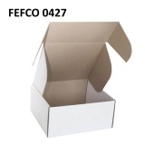 Cutie cu autoformare 75x75x57 mm alba, carton microondul E 360 g, FEFCO 0427, ProCart