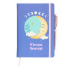 Agenda/Jurnal si pix cu bucatele de ametist The moon dream - Celestial Dreams