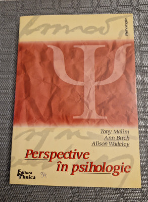 Perspective in psihologie Tony Malin Ann Birch foto