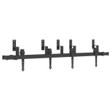 Cumpara ieftin Set feronerie pentru usi glisante, negru, 152,5 cm, otel