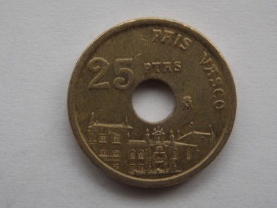 25 PESETAS 1993 SPANIA foto