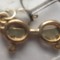 Pandantiv in forma de ochelari, din inox, pentru colier sau bratara