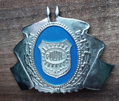 QW14 - Emblema militara - anii 1990 - politie - piesa de colectie foto