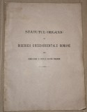 STATUTUL ORGANIC AL BISERICII GRECO-ORIENTALE ROMANE DIN TRANSILVANIA SI FOSTELE TINUTURI UNGURENE