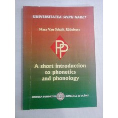 A SHORT INTRODUCTION TO PHONETICS AND PHONOLOGY - Mara Van Schaik Radulescu