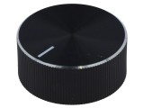 Buton Rotativ Indicator Negru 6mm Aluminiu Plastic