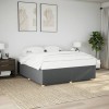 VidaXL Cadru de pat fără saltea, gri &icirc;nchis, 180x200 cm, textil 3284751