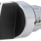 Comutator Rotativ 22mm 3 Poziții Negru