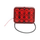 Lampa ceata spate LED 12V/24V rosie 12 LED-uri 100x80x25mm Breckner Germany