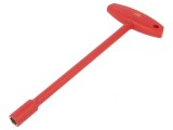 Cheie tubulară HEX 10mm 262mm oțel crom-vanadium