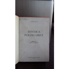 ESTETICA POEZIEI LIRICE - LIVIU RUSU