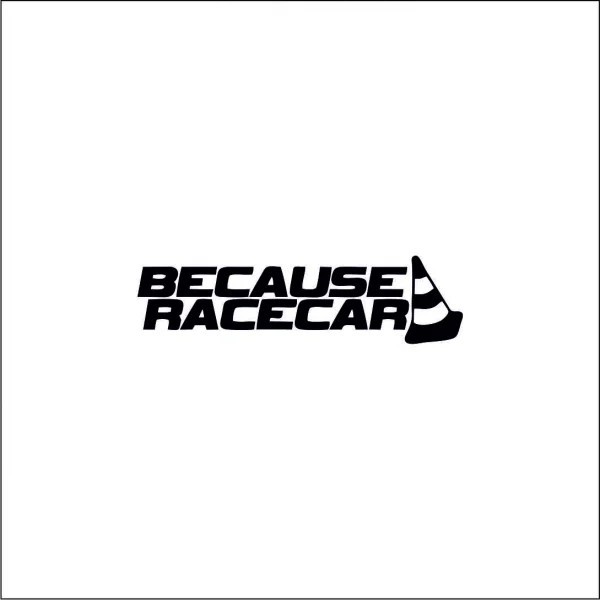 Sticker Auto , zBecause Race Car, , Autocolant Rezistent si Stylish