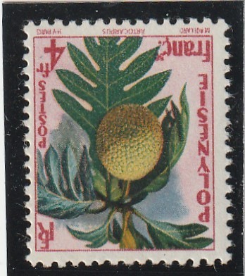 Polynesia 1959 , Flora , fructe , dantelat .MNH , Mi.15