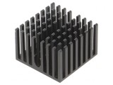 Radiator extrudat cu aripioare BGA FPGA negru 27x27mm