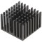 Radiator extrudat cu aripioare BGA FPGA negru 27x27mm