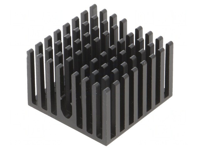 Radiator extrudat cu aripioare BGA FPGA negru 27x27mm