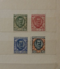 Timbre Italia 1926 - 4 Valori serie completa nestampilata MNH (cota 170 euro) foto