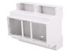 Carcasă pentru șină DIN, gri, 90x106x53mm