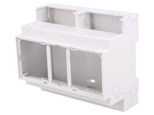 Carcasă pentru șină DIN, gri, 90x106x53mm