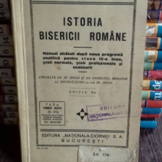 ISTORIA BISERICII ROMANE. MANUAL CLASA IV-A LICEE, SCOLI NORMALE, SCOLI PROFESIONALE SI SEMINARII- T.G. BULAT