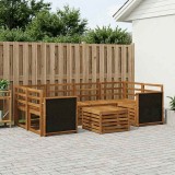 vidaXL Set de canapele de exterior 7 pcs natural Lemn Solid de Acacia 3384070