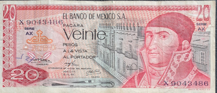 Mexico 20 pesos 1973