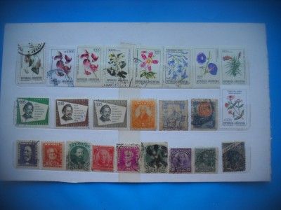 HOPCT LOT NR 556 - 24 TIMBRE VECHI-AMERICA LATINA-STAMPILATE/STAMPILAT foto