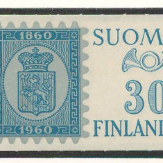 Finlanda 1960 Mi 516 MNH - 100 de ani de timbre