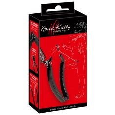 Clemă pentru labii cu lesa Pussy Clamp with a leash, Bad Kitty