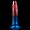 Dildo Realistic Dazzle Studs, Multicolor, 18 cm