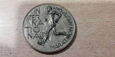 QW1 67 - Medalie - tematica sport - Atletism Maratonul international 1976 Olanda foto