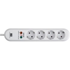 Prelungitor Bachmann Smart 381.2212K, cu protectie supratensiune, 4 prize Schuko, 1.5m