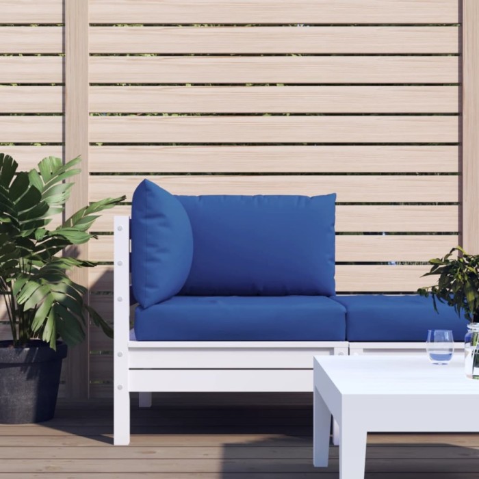 Gossi perne pentru canapea din paleti, 3 buc., albastru, textil