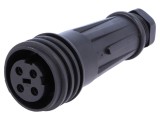 Conector circular mufă mamă 4 pini 32A 600V BULGIN PX0921/04/S Buccaneer 900