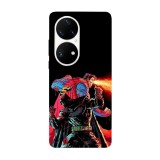 Husa compatibila cu Huawei P40 Pro model Batman &amp;amp; Superman, Silicon, TPU, Viceversa