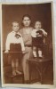 1932 Foto TULCEA scolara adnotata verso atelier fffff rar M. NEGULICI istorie