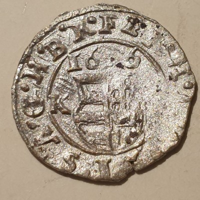 Ungaria 1 denar / denier 1626 argint Ferdinand ll foto