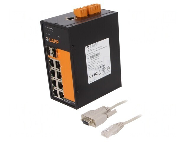 Switch Ethernet Administrabil 10 Porturi 18-60VDC IP20