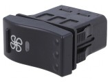Comutator Rocker ON-OFF 10A 12V cu LED Negru