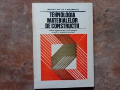 TEHNOLOGIA MATERIALELOR DE CONSTRUCTII - Adriana Dinescu, 1988
