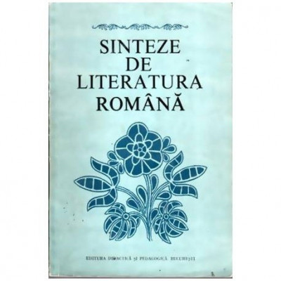 colectiv - Sinteze de literatura romana - 109790 foto