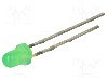 Dioda LED, 3mm, galben-verde, 63...100mcd, 20mA, 1,7...2,4V, EVERLIGHT - 204-10SYGD/S530-E3