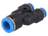 Teu Reducție Mufabil Polimer 6mm x 10mm 0,95-6bar