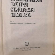 Mircea Musat Ion Ardeleanu Romania Dupa Marea Unire vol II partea II