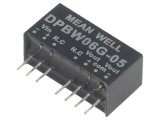 Convertor DC/DC 6W 18-75V la 5V/-5V SIP8