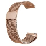 Cumpara ieftin Curea otel, tip Milanese Loop, compatibila Huawei Watch GT 2 42mm, telescoape Quick Release, Rose Gold