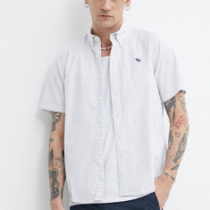 Abercrombie & Fitch camasa barbati, culoarea gri, cu guler button-down, regular