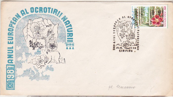 bnk fil Plic ocazional Campina 1987 Anul european ocrotire natura