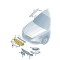 Grila radiator Seat Leon (Kl), 03.2020-, montare fata, negru/cromat, RapidAuto