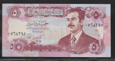 Irak 5 Dinars 1992 -UNC foto